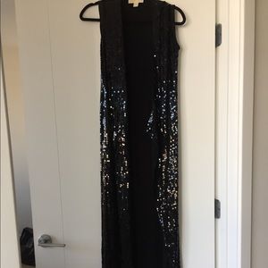 Michael Kors Sequin Wrap Gown